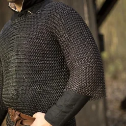 Epic Armoury Cavaleriemaliënkolder, Korte Mouwen, Zwart -Sabels Verkoopwinkel cavaleriemalienkolder korte mouwen zwart 3