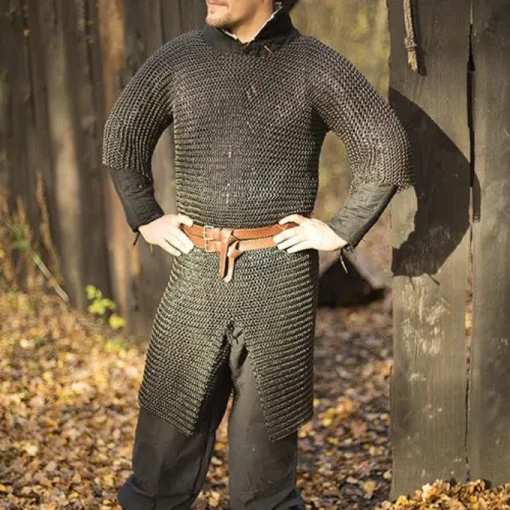 Epic Armoury Cavaleriemaliënkolder, Korte Mouwen, Zwart -Sabels Verkoopwinkel cavaleriemalienkolder korte mouwen zwart