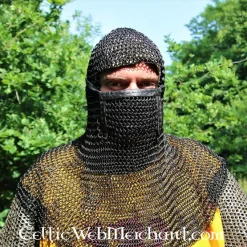 Maliënkap Met Vierkanten Vizier, Gebronsd, 8 Mm 10 Maliënkap Met Vierkanten Vizier, Gebronsd, 8 Mm -Sabels Verkoopwinkel malienkap met vierkanten vizier gebronsd 8 mm 2