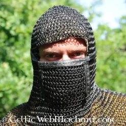 Ulfberth Maliënkap Met Vierkanten Vizier, Onbehandeld, 8 Mm -Sabels Verkoopwinkel malienkap met vierkanten vizier onbehandeld 8 mm 3