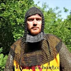 Ulfberth Maliënkap Met Vierkanten Vizier, Onbehandeld, 8 Mm -Sabels Verkoopwinkel malienkap met vierkanten vizier onbehandeld 8 mm 4