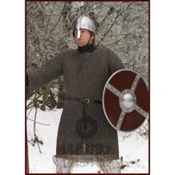 Ulfberth Maliënkolder Met Halflange Mouwen, Gemixte Platte Ringen - Wigvormige Nagels, 8 Mm 6 Ulfberth Maliënkolder Met Halflange Mouwen, Gemixte Platte Ringen - Wigvormige Nagels, 8 Mm -Sabels Verkoopwinkel malienkolder met halflange mouwen gemixte platte r 6