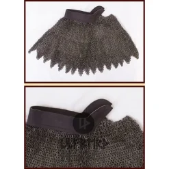 Ulfberth Maliënkraag, Onbehandeld, Platte Ringen - Ronde Klinknagels, 8 Mm